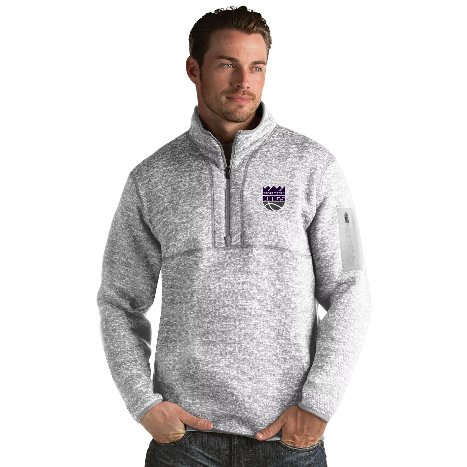 

Мужской пуловер Sacramento Kings Fortune Antigua