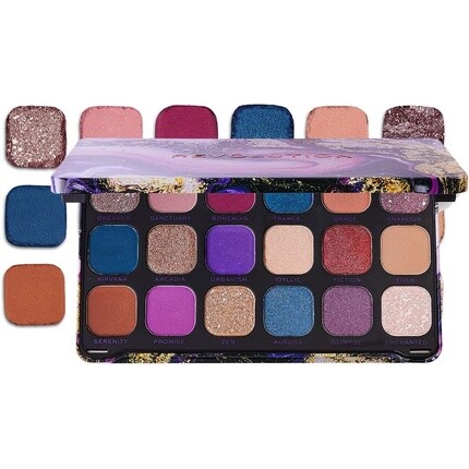

Палитра теней для век Makeup Revolution Forever Flawless Eutopia 18 оттенков 19.8G, Revolution Beauty