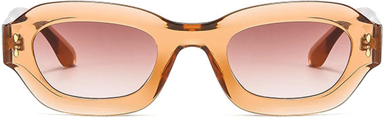 

Солнцезащитные очки Willochra Fashion Polygon Square для женщин, ретро-стиль 90-х, узкие градиентные, защита от УФ-излучения UV400, для мужчин, зеленые с леопардовым принтом, C5