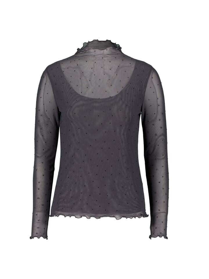 

Футболка Zero Shirt transparent mit Glitzersteinen, цвет GreyBlack