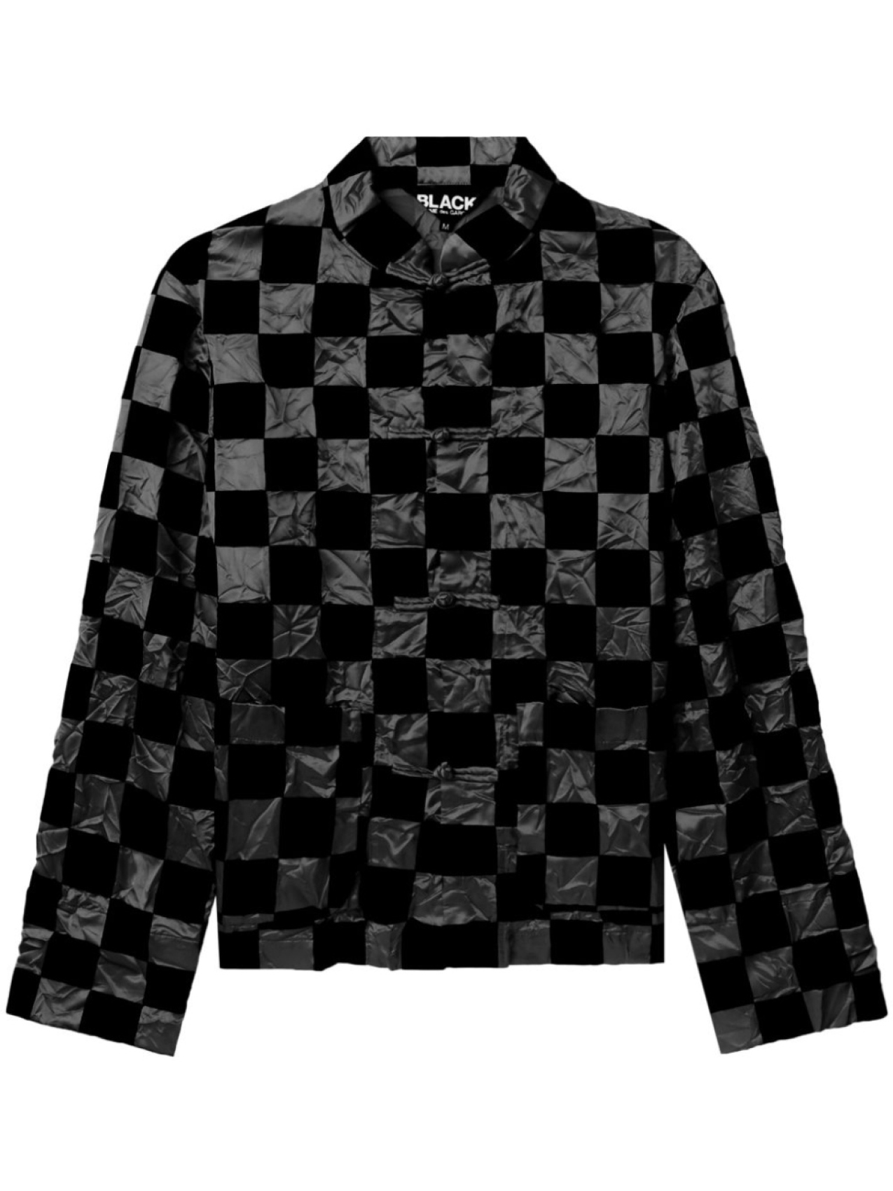 

Black Comme Des Garçons клетчатая куртка из коллаборации с Nike, черный