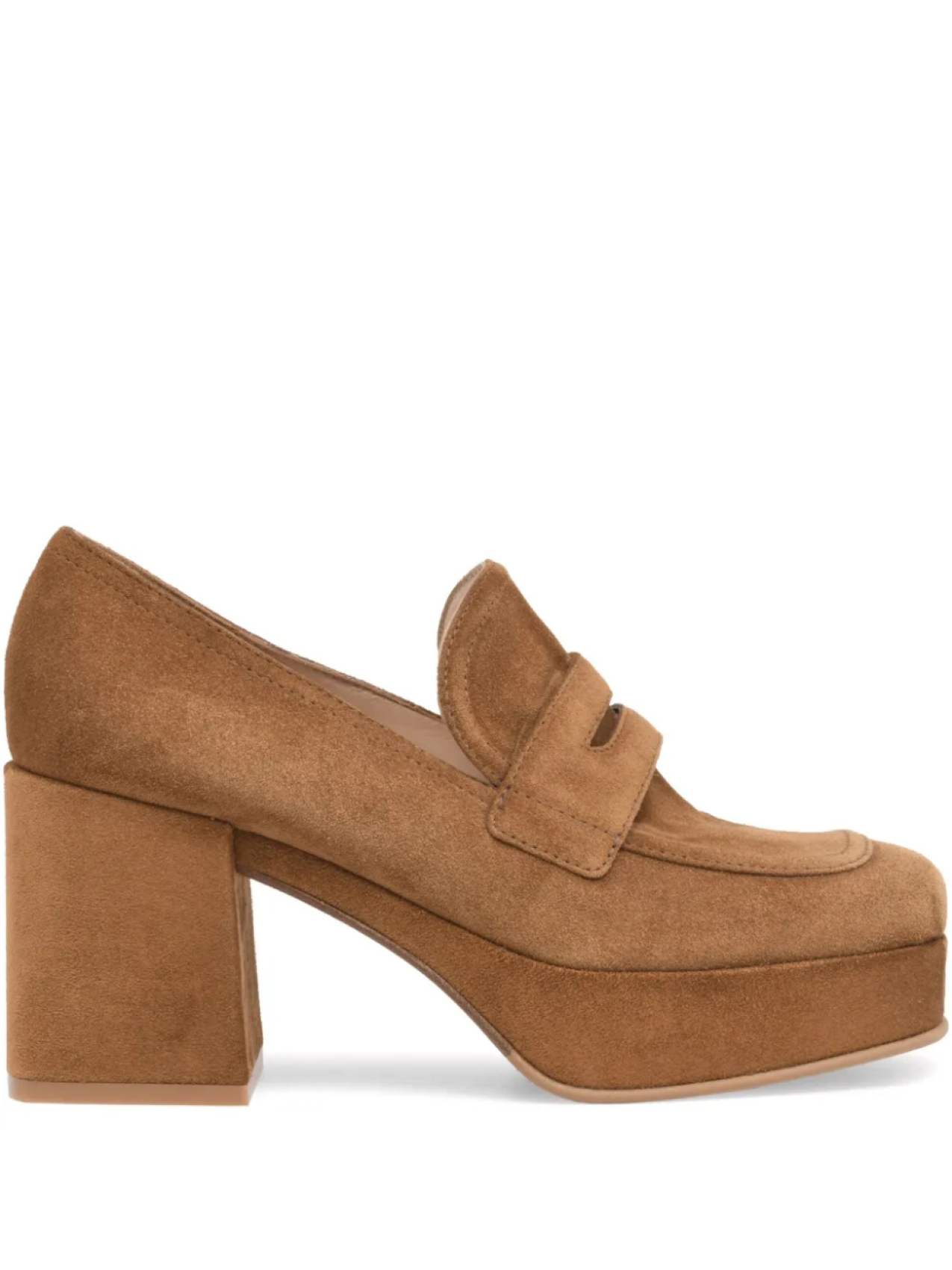 Лоферы на платформе Gianvito Rossi Rouen, коричневый