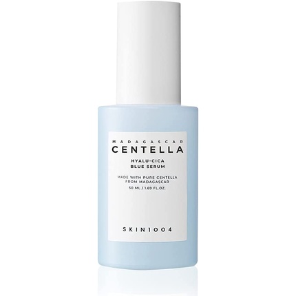 

Skin 1004 Madagascar Centella Hyalu-Cica Blue Serum 1,69 жидких унций — осветляющая кожу, увлажняющая, омолаживающая и удаляющая темные пятна, корейская сыворотка для лица с гиалуроновой кислотой, ниацинамидом, центелла азиатская, Skin1004