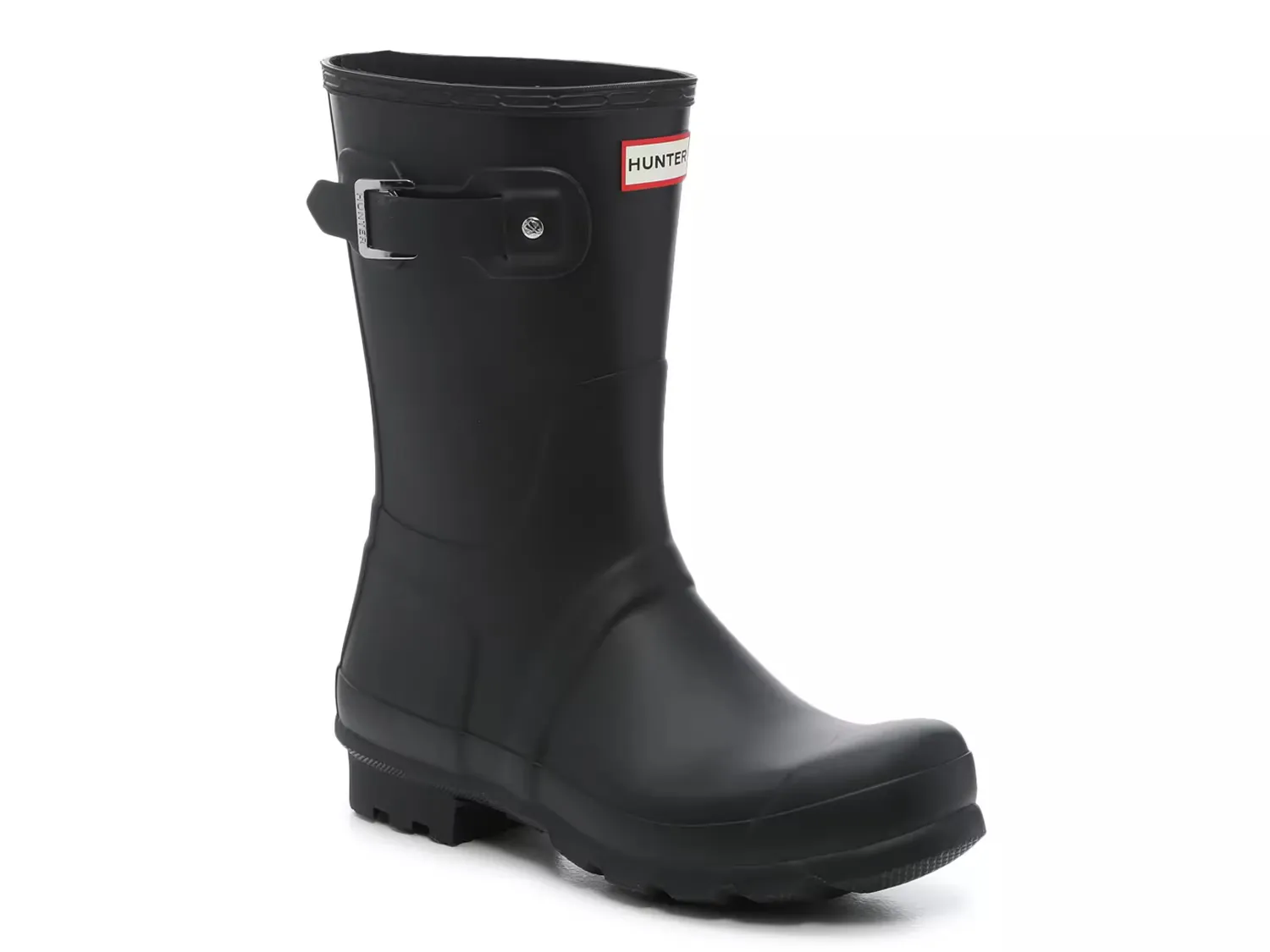 

Оригинальные короткие матовые резиновые сапоги - мужские Hunter, Black