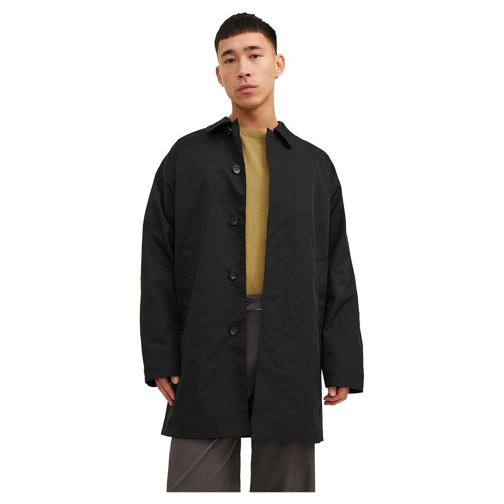 

Тренчкот Jack & Jones Crease Mac, черный
