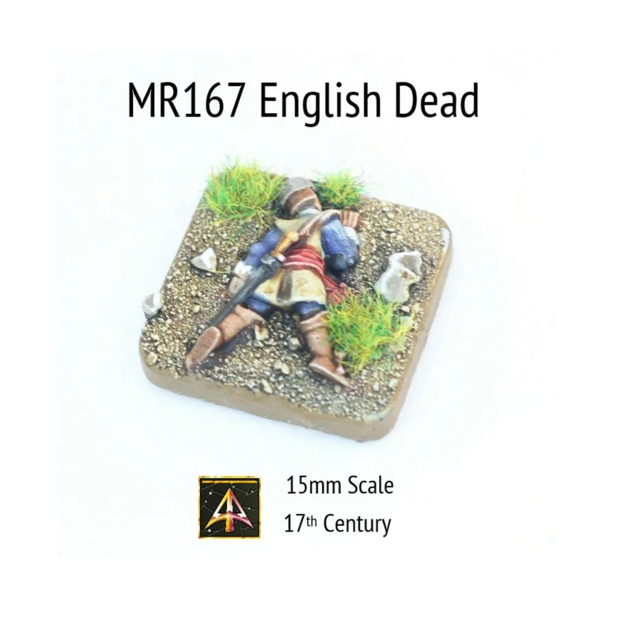 

Английский «Мертвый лицом вниз» со шлемом-горшком, Altuos Historical Miniatures - The 17th Century (15mm)