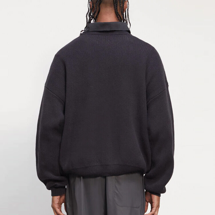 Осень-Зима 20 Трикотаж Унисекс Черный Fear Of God Essentials, черный — фото 3