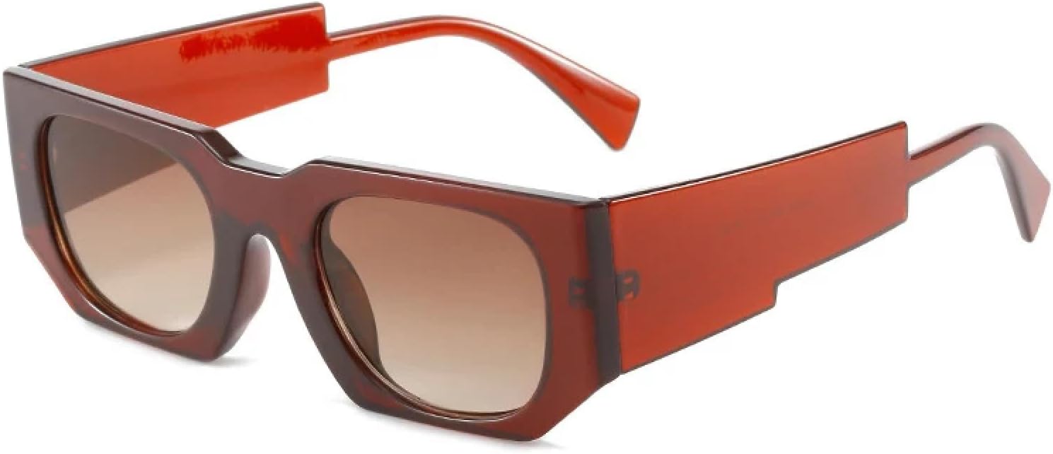 

Модные маленькие солнцезащитные очки для мужчин и женщин в стиле ретро, ​​люкс, трендовые панк-очки, очки для путешествий и вождения, защита от УФ-излучения UV400 TKKTLLT, Tea Gradient Tea