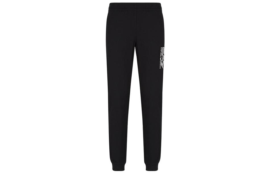 

Вязаные спортивные штаны мужские черные EMPORIO ARMANI