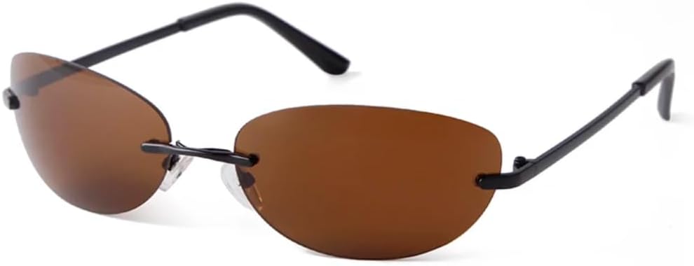 

Солнцезащитные очки с защитой UV400 | «Кошачий глаз», без оправы, серебристые линзы | для женщин и мужчин, для занятий спортом на открытом воздухе и вождения DSVIGF, 02