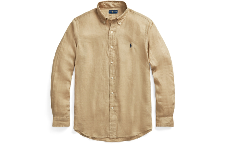 SS23 Футболка поло мужская цвета хаки Polo Ralph Lauren — фото 2