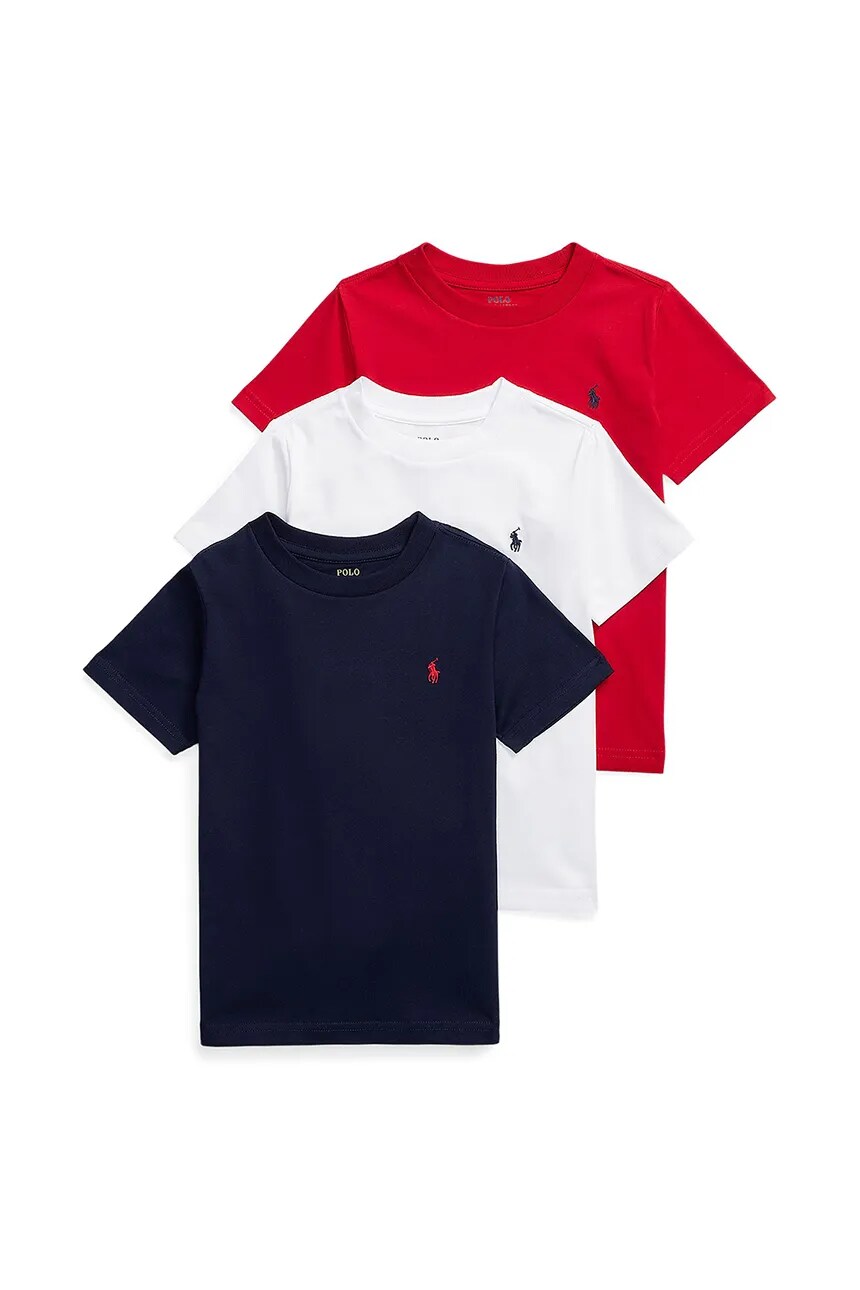 

Футболка детская хлопковая, 3 шт. в упаковке Polo Ralph Lauren, красный