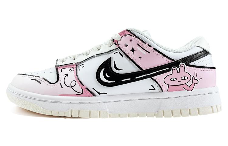 

Кроссовки Nike Dunk Skateboard Shoes Women's Low-Top Pink White