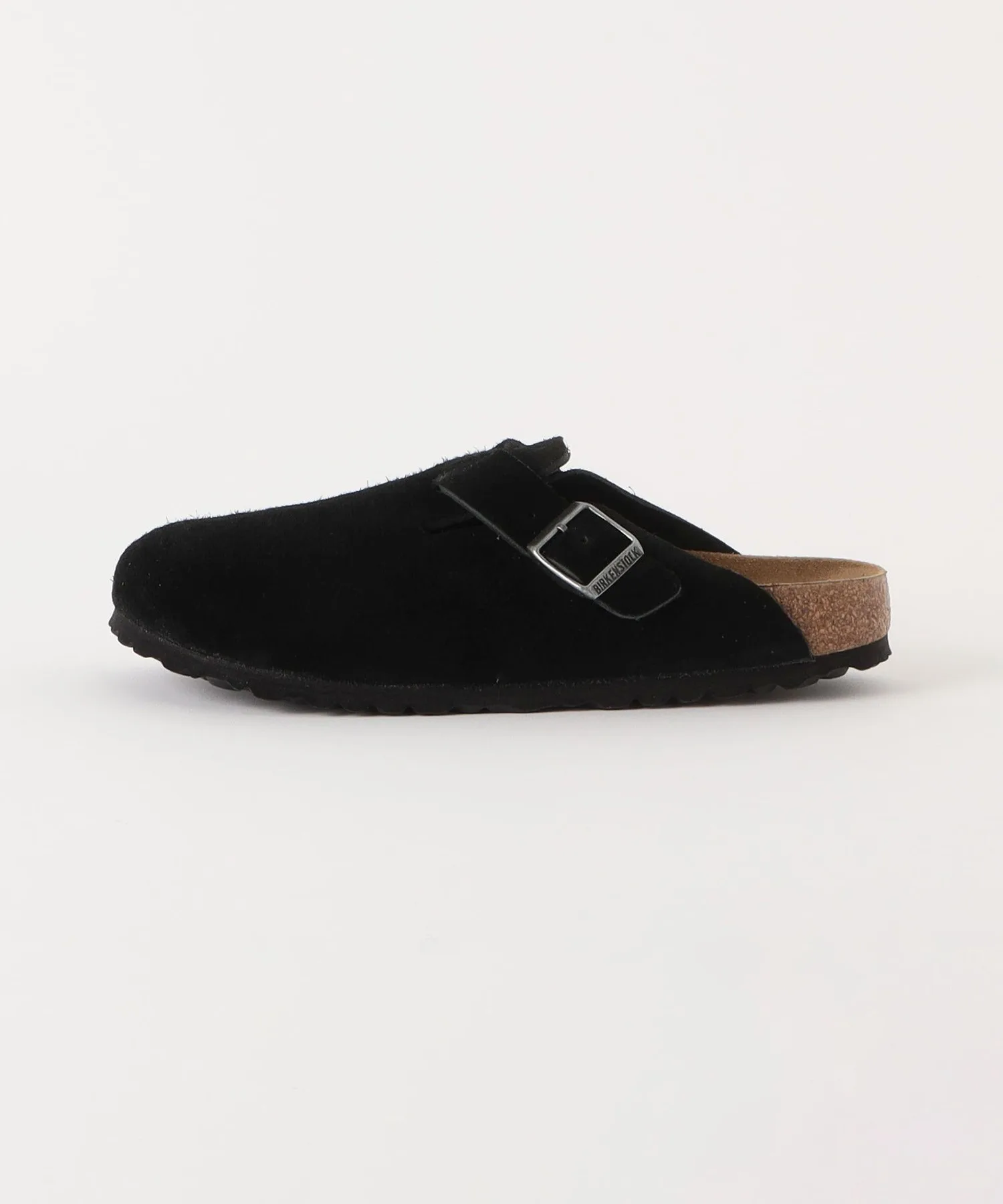 Мужские кожаные сандалии Birkenstock Boston чёрные