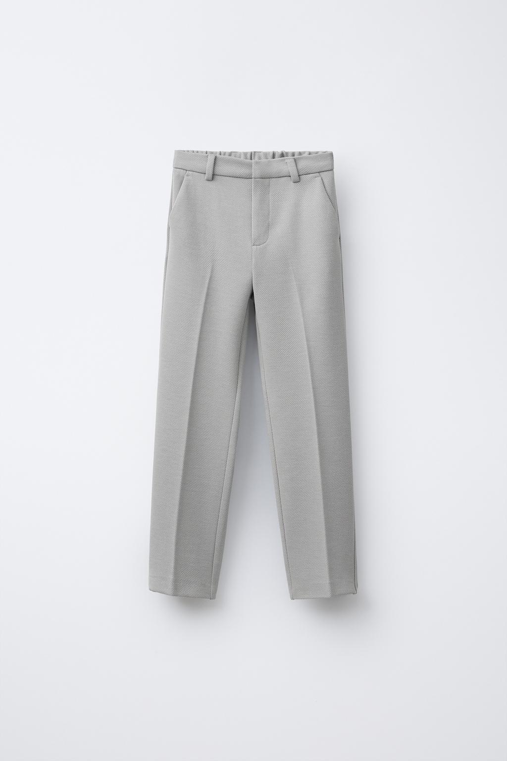 

Удобные костюмные брюки ZARA, цвет Bluish