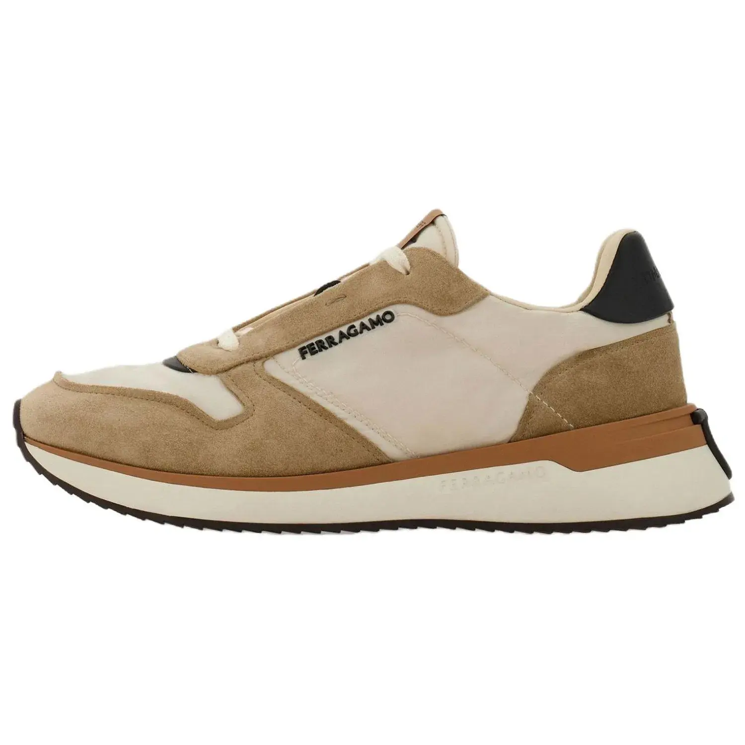 Кроссовки повседневные низкие Khaki Ferragamo