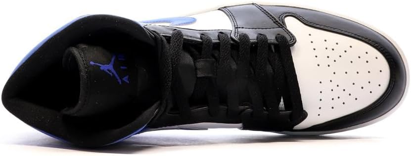 Мужские кроссовки Nike Air Jordan 1 Mid, белый/синий/черный — фото 4