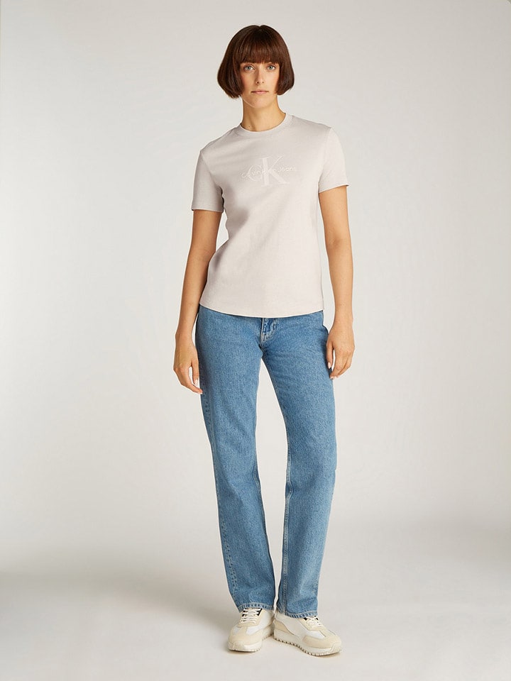

Футболка CALVIN KLEIN JEANS, кремовый