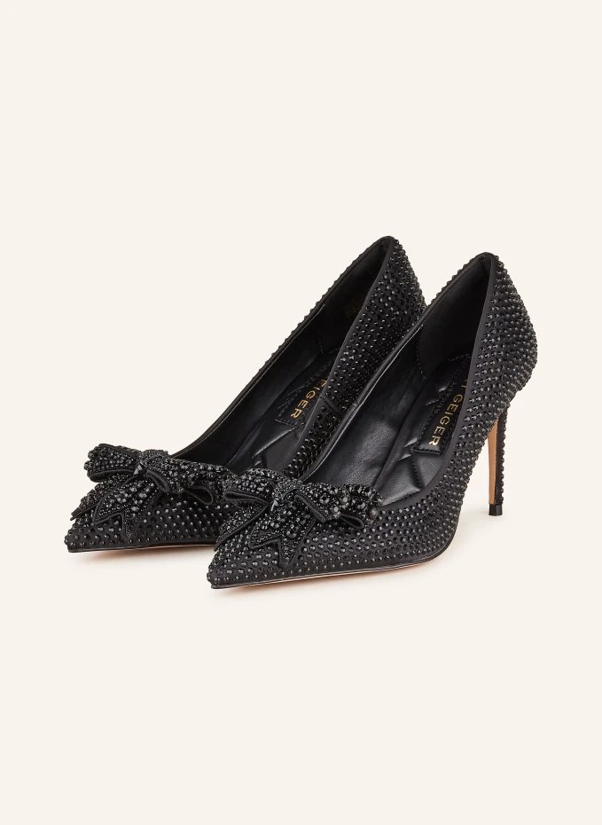 

Туфли belgravia с драгоценными камнями Kurt Geiger, черный