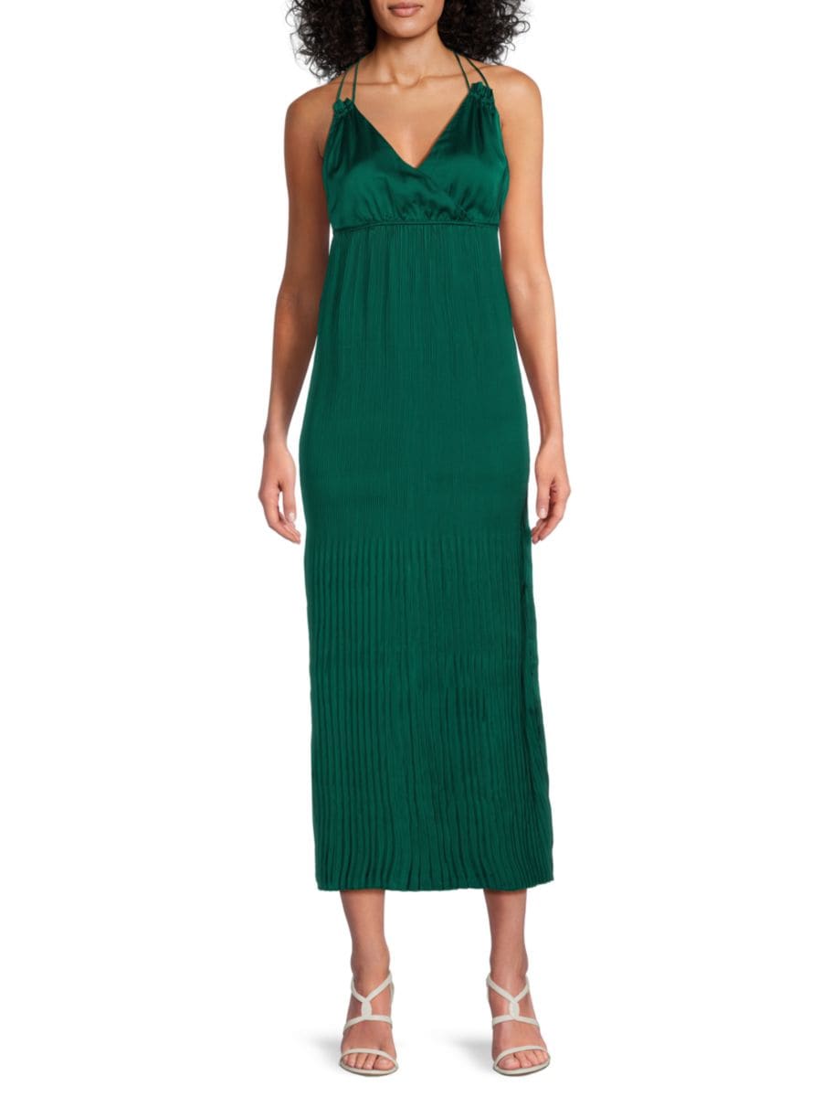 

Платье-комбинация миди Malou с плиссировкой Vero Moda, цвет Dark Green