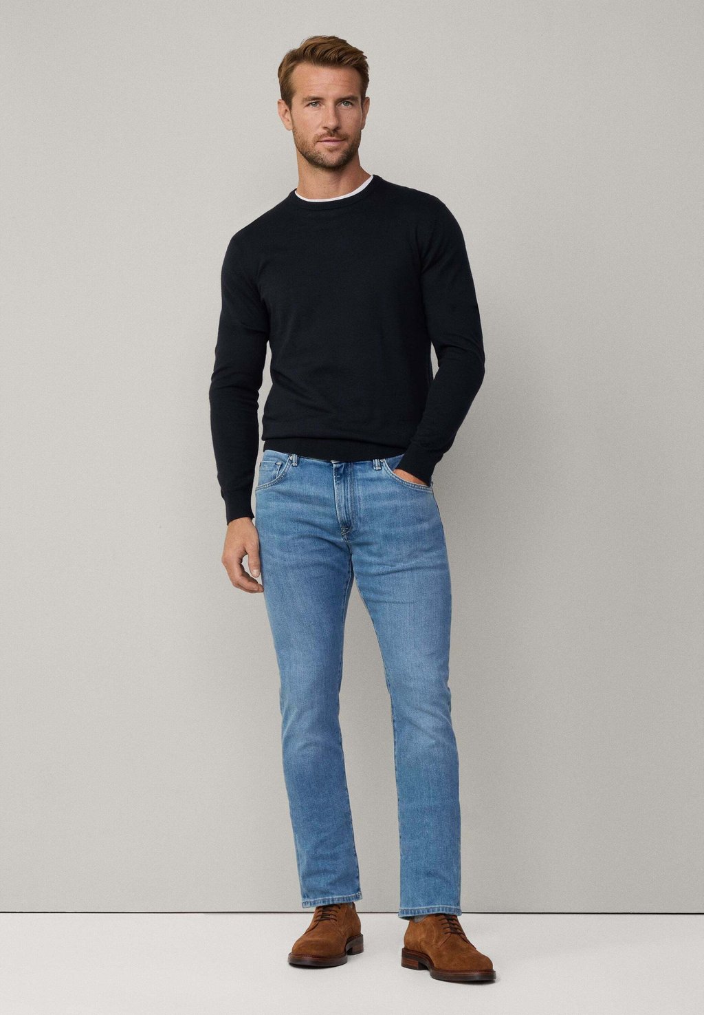 

Джинсы облегающего кроя Hackett London, синий деним