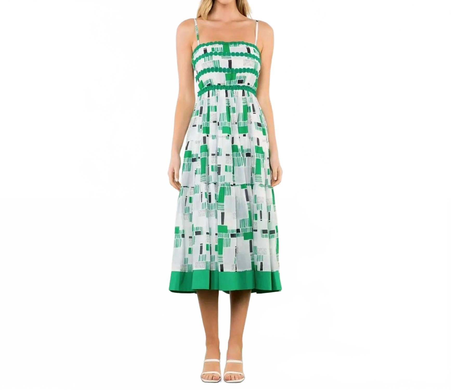 

Райя миди платье в зеленом THML