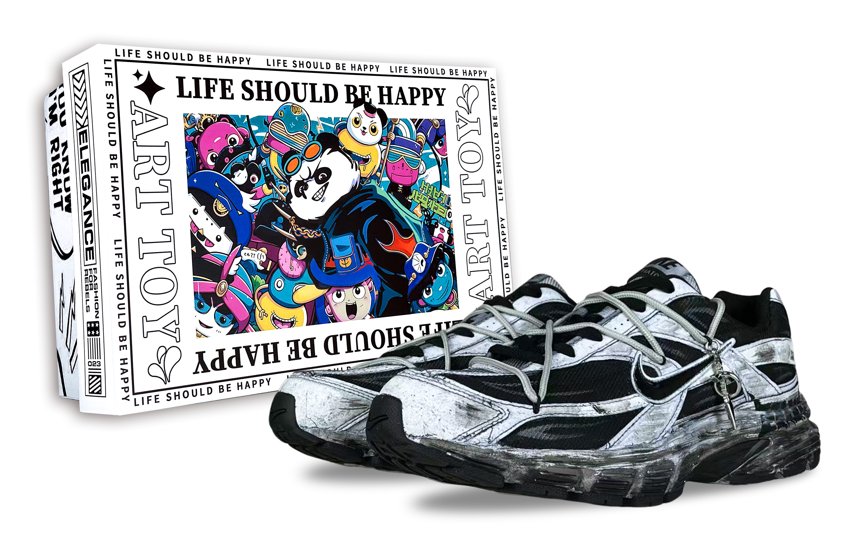 

Nike Кроссовки Initiator для бега по городу, износостойкие, низкие, повседневные, черные, белые, серые