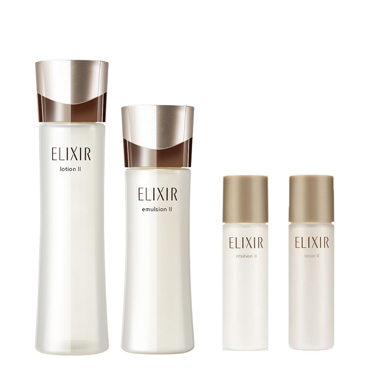 

Наборы для ухода за кожей с коллагеном, водой и латексом Освежающие средства Elixir, energetic water milk + the same water milk medium sample