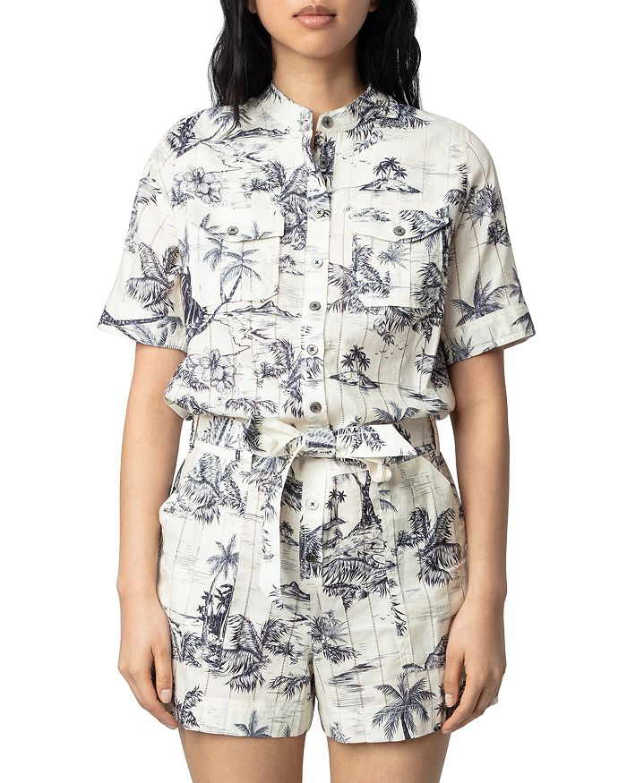 

Ромпер Cook Tropical Island Zadig & Voltaire, слоновая кость/кремовый