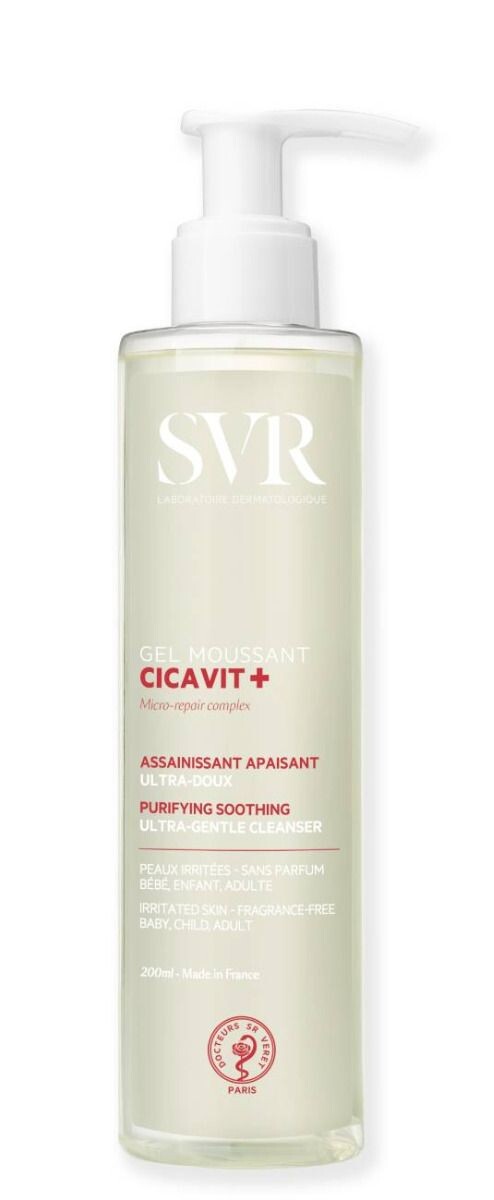 

Гель для умывания лица и тела Svr Cicavit Gel Moussant, 200 мл