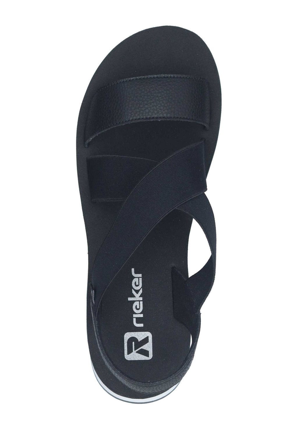 Босоножки на танкетке Platform sandals Rieker, черный — фото 3