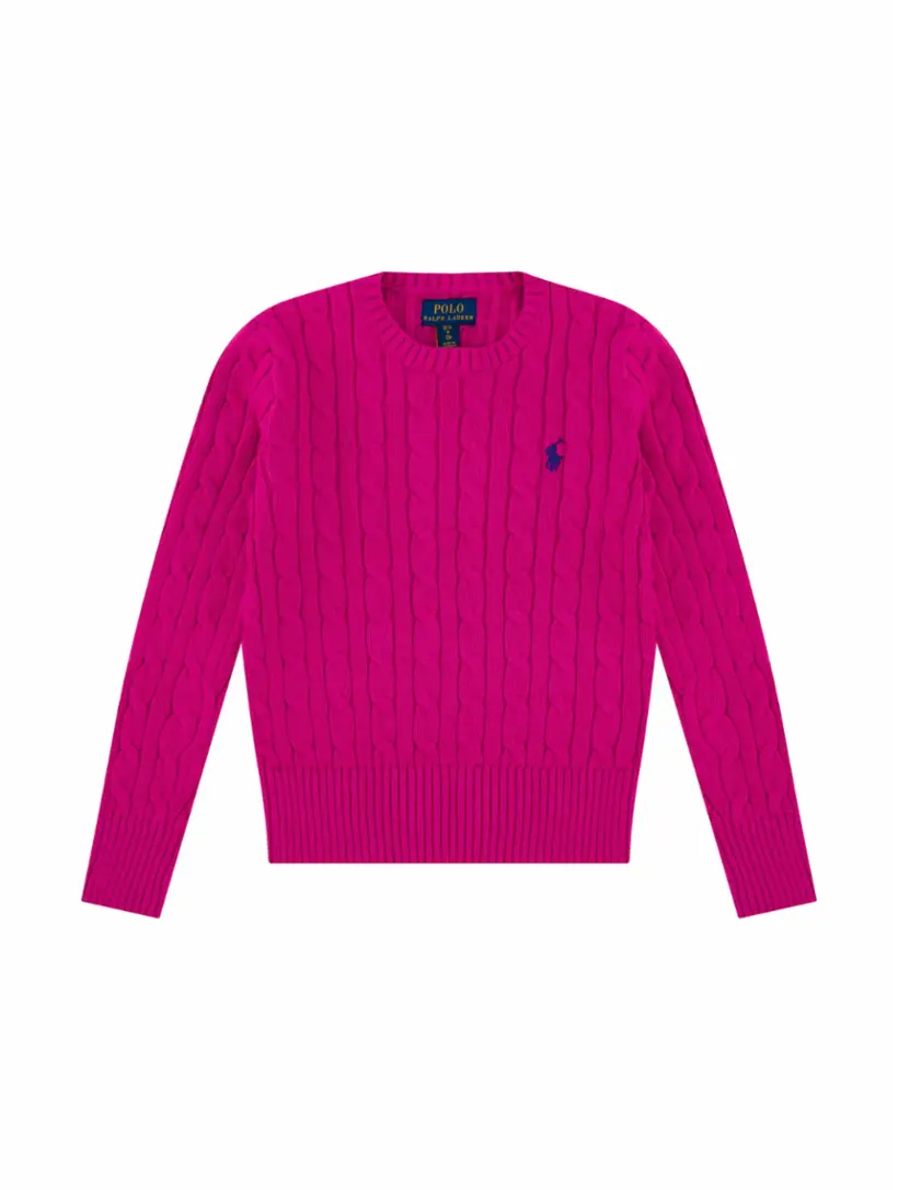 

Вязаный джемпер с логотипом Ralph Lauren, розовый