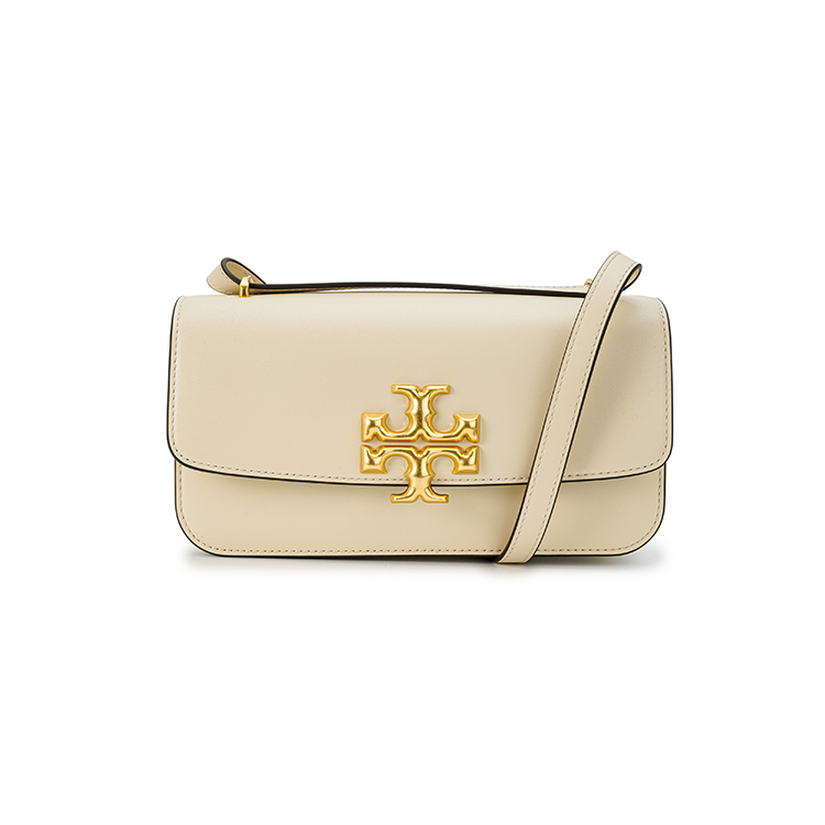 

TORY BURCH Кожаная сумка Eleanor Small Square, через плечо, кроссбоди маленькая, женская, кремово-белая