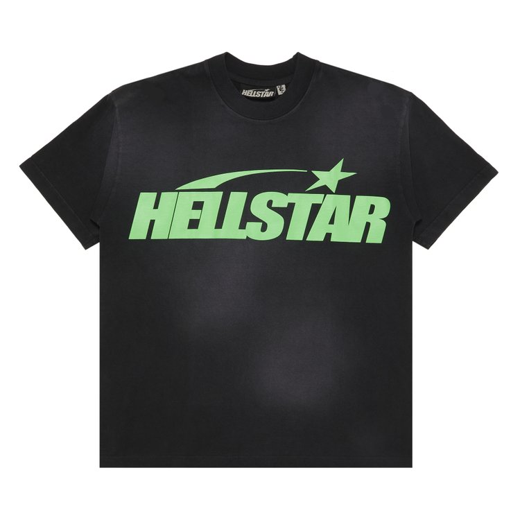 

Футболка Hellstar Classic T-Shirt (Regular Print), цвет Black/Green