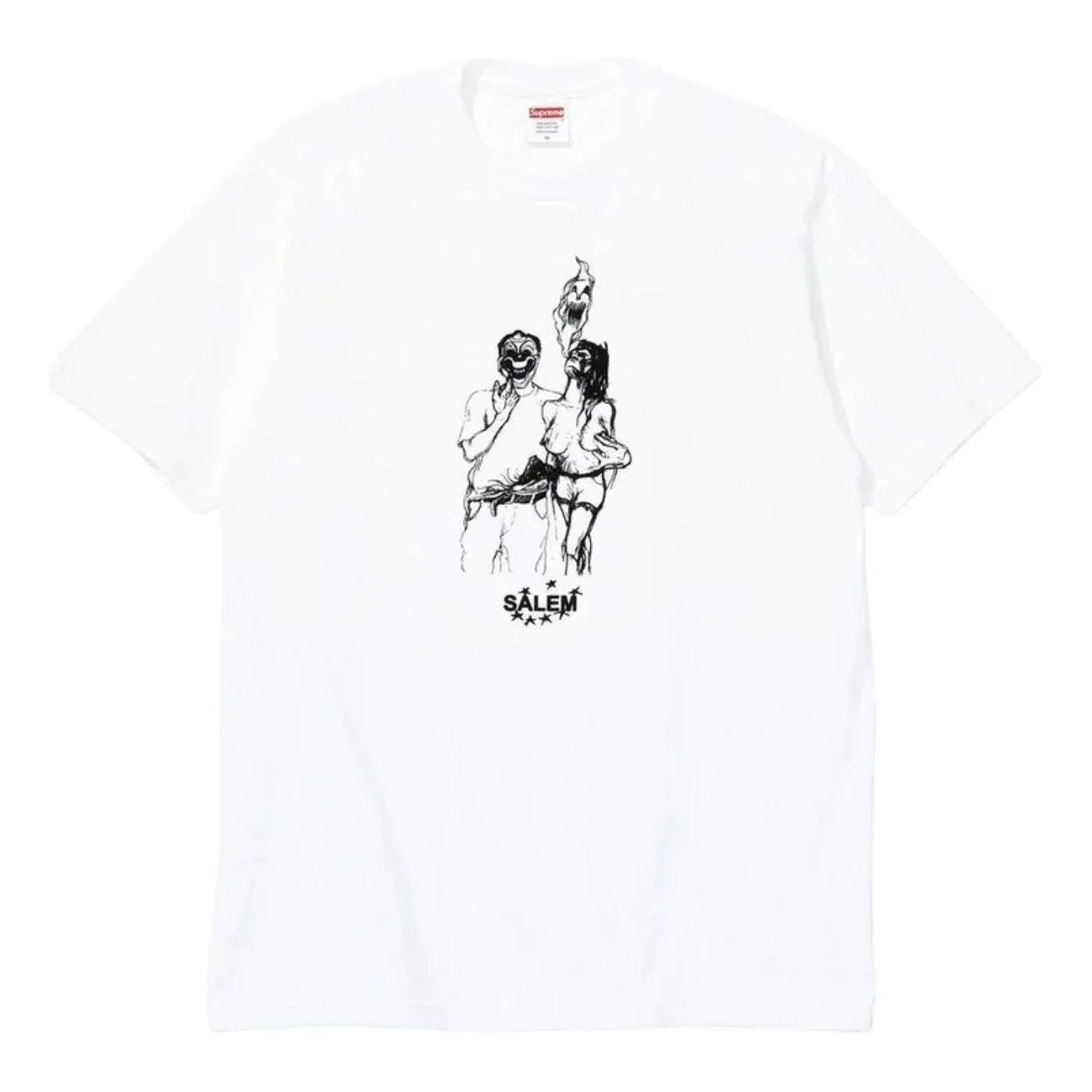 Футболка Supreme x SALEM SS26, белая, SUP-SS26-274-WHT