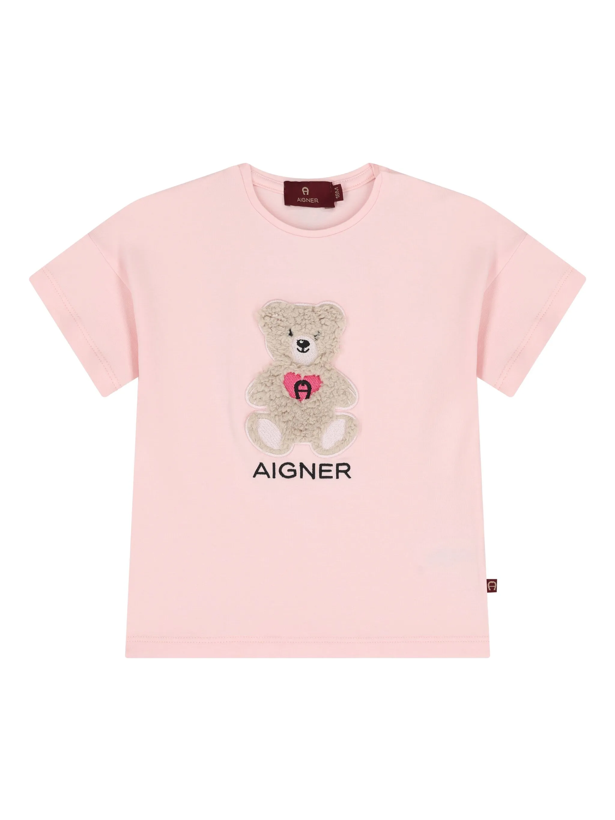 

Футболка с логотипом Aigner Kids, розовый