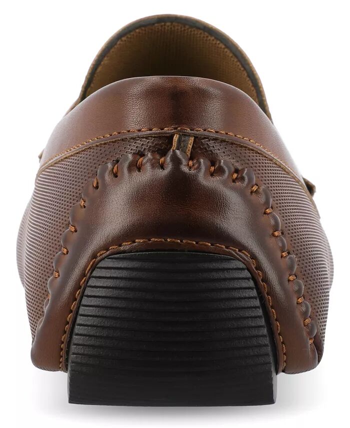 Мужские мокасины Isaiah Tru Comfort Foam Slip-On для вождения Vance Co., коричневый — фото 3