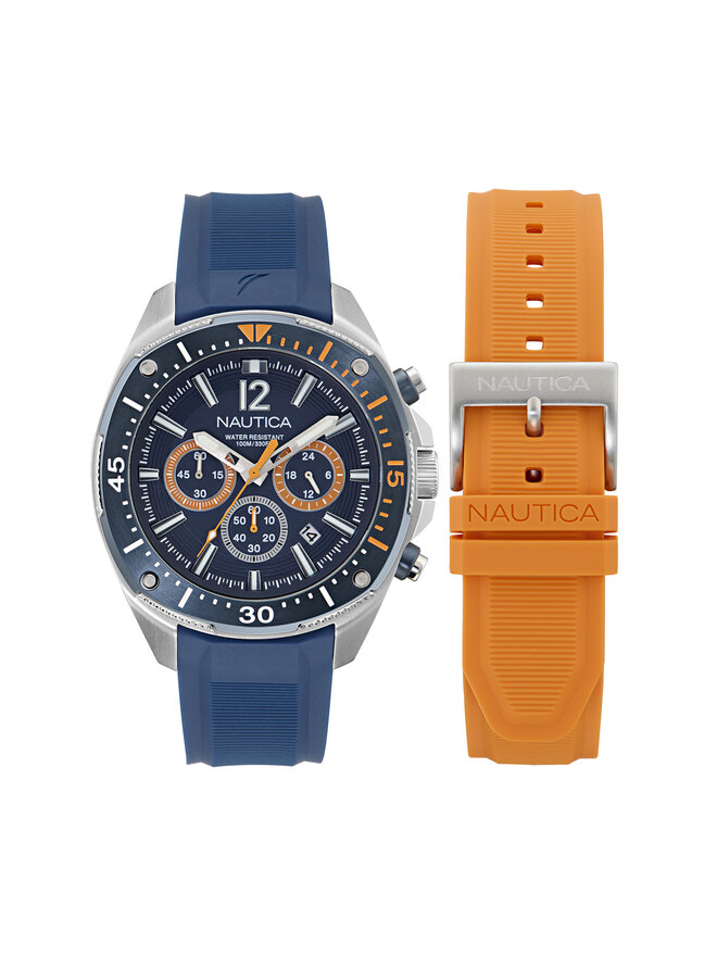 

Часы Sporty SET NAPBSS504 Nautica, серебряный