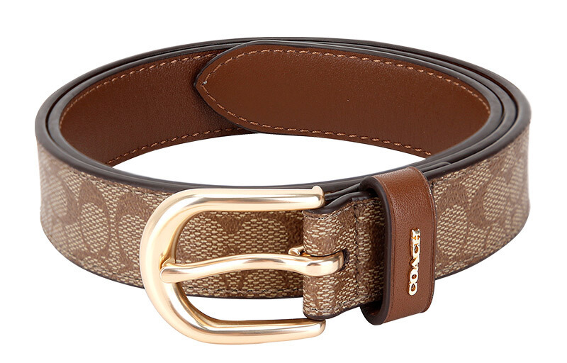 

COACH Женский деловой рельефный декоративный пояс с пряжкой, Belt