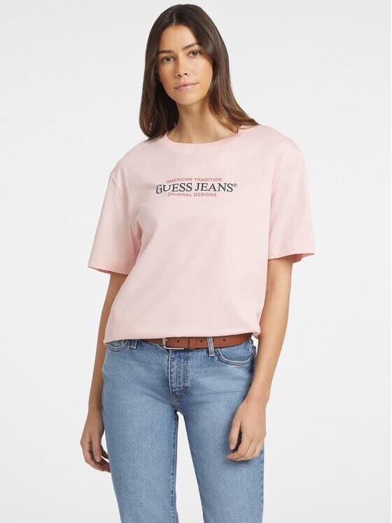 

Классическая футболка Guess, розовый
