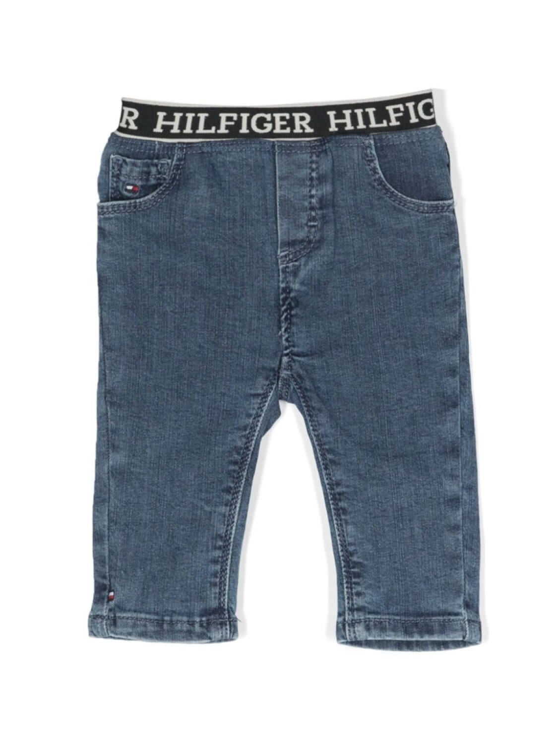 

Джинсы с эластичным поясом и логотипом Tommy Hilfiger Junior, синий