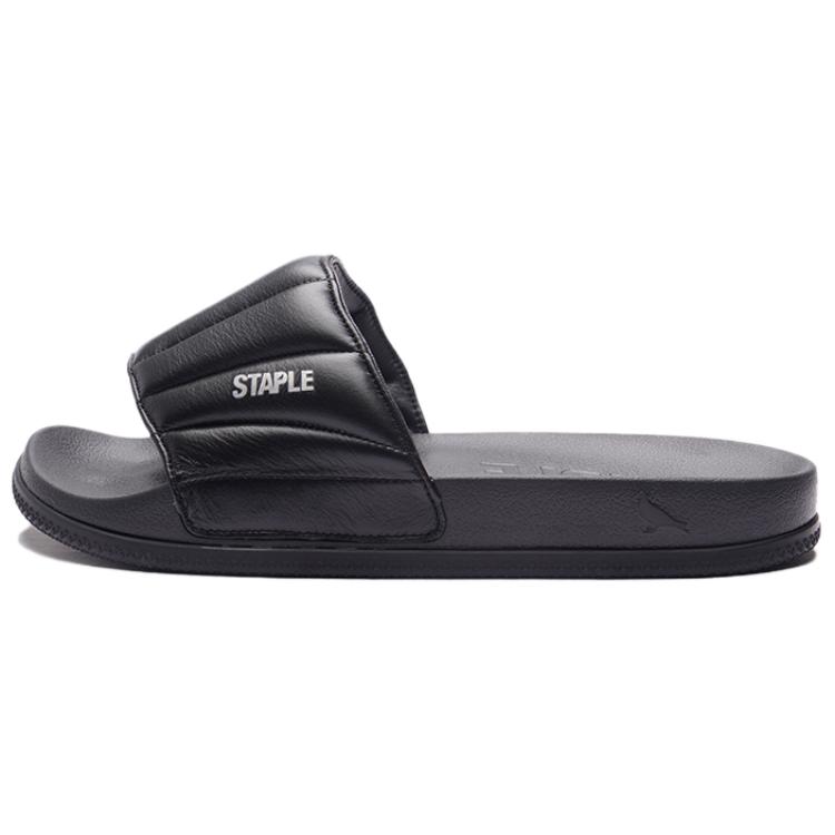 

Staple Резиновые шлепанцы унисекс черные, цвет Black