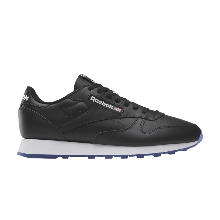 

Кроссовки Reebok Classic Leather 'Black White', черный