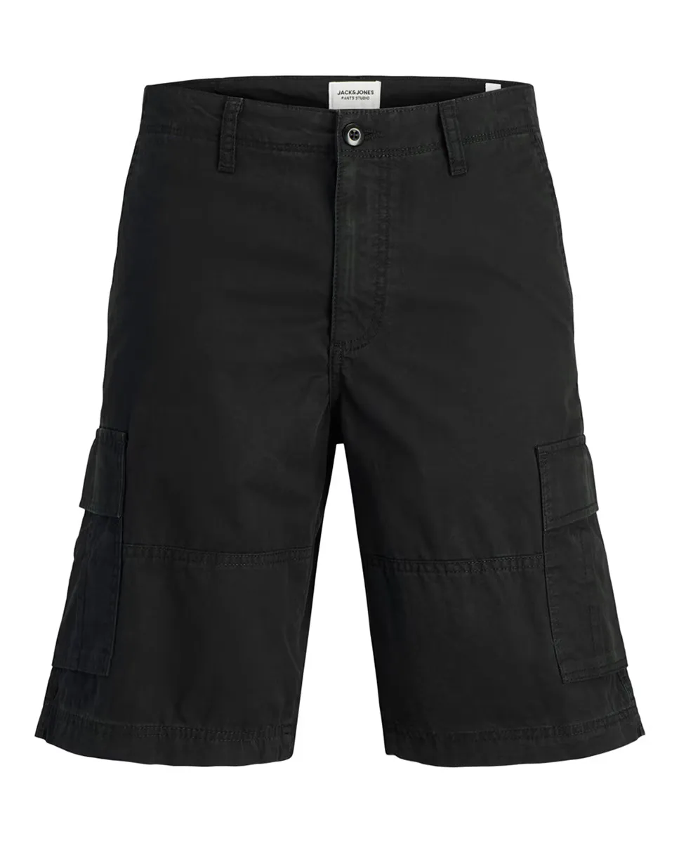 

Мужские шорты-карго с боковыми карманами Jack & Jones, черный
