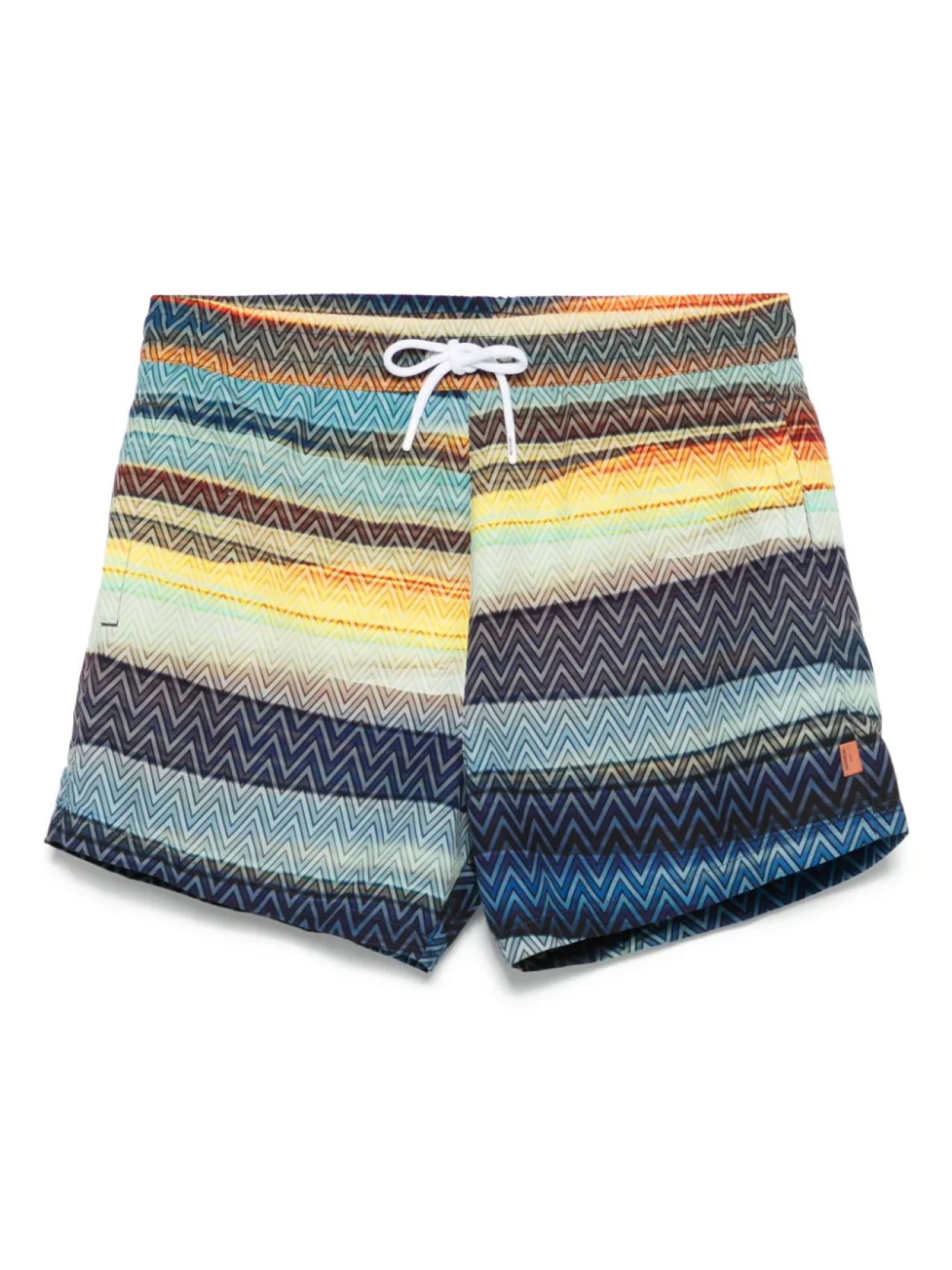 

Missoni плавки-шорты с узором зигзаг, синий