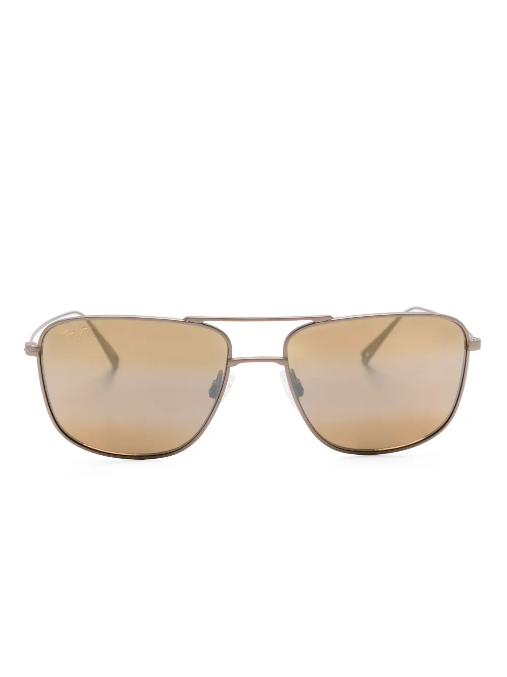 

Солнцезащитные очки в массивной оправе Maui Jim, коричневый