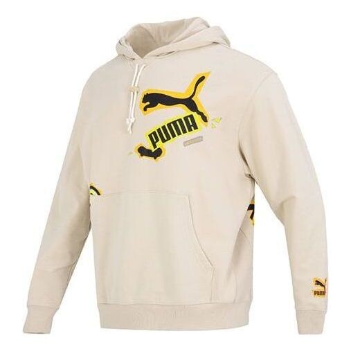 

Толстовка classics street sport hoodie 'beige' Puma, бежевый