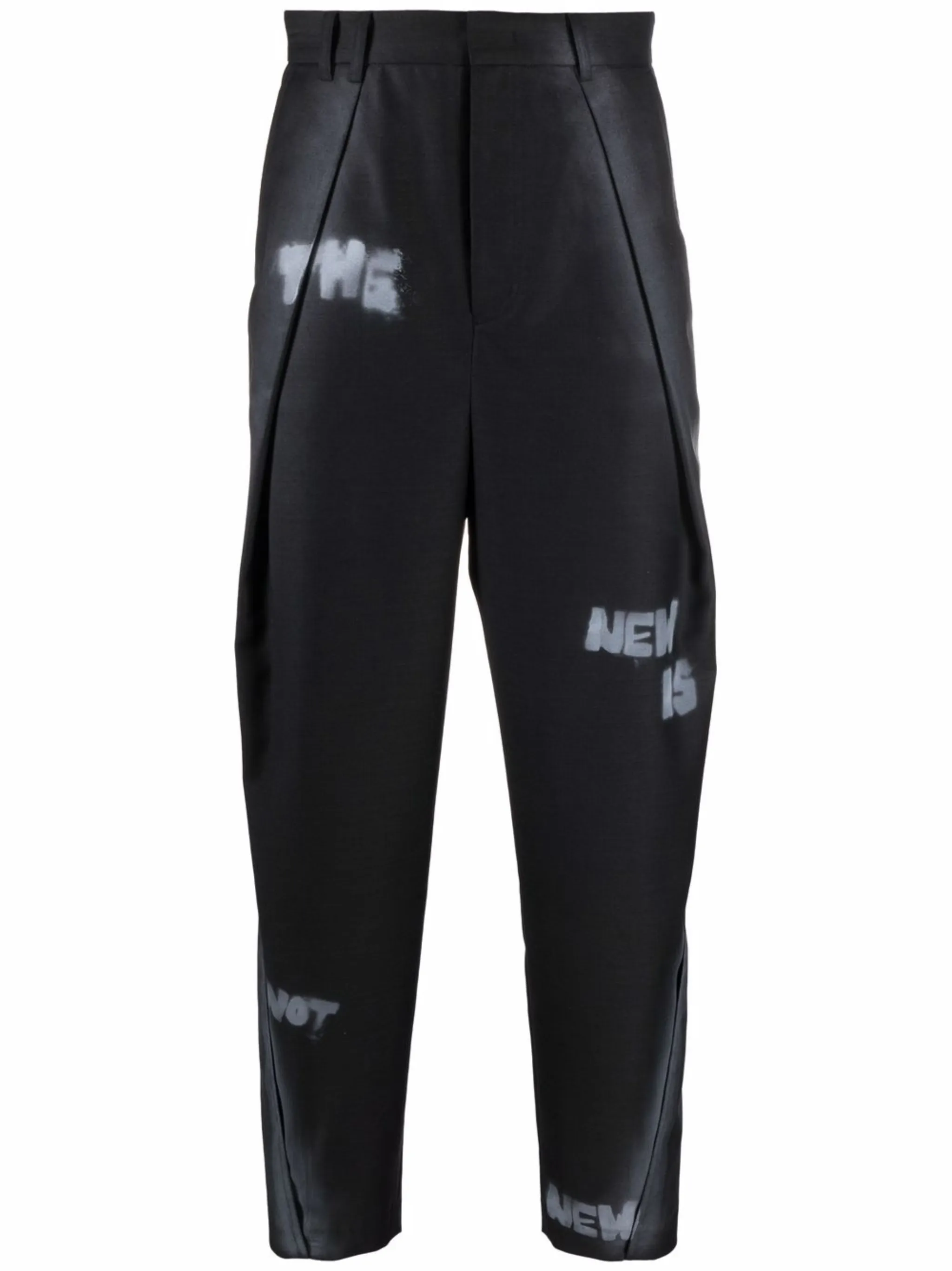 

Прямые брюки с надписью Ader Error, черный