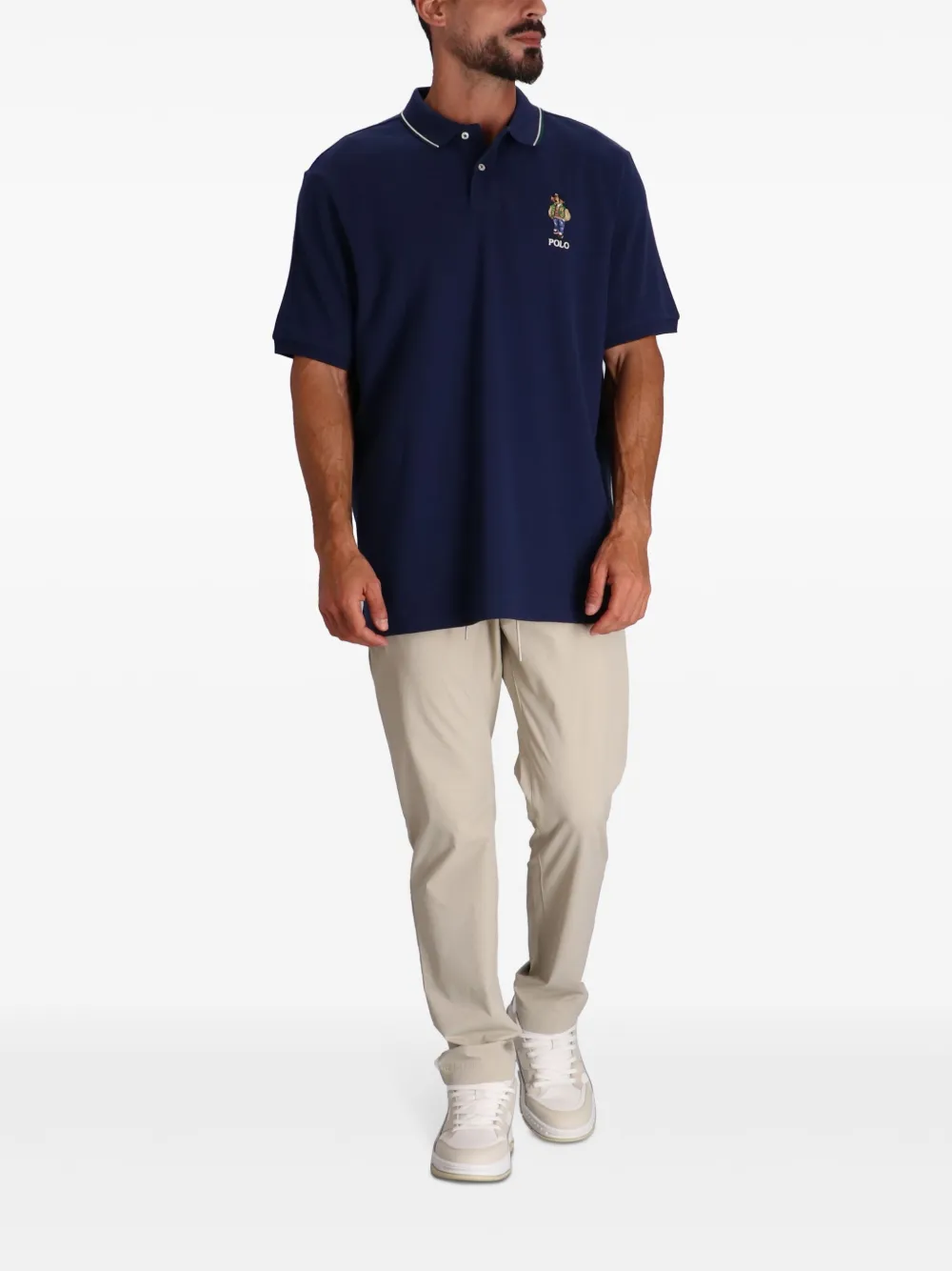 Рубашка поло Teddy Bear POLO RALPH LAUREN, синий — фото 2
