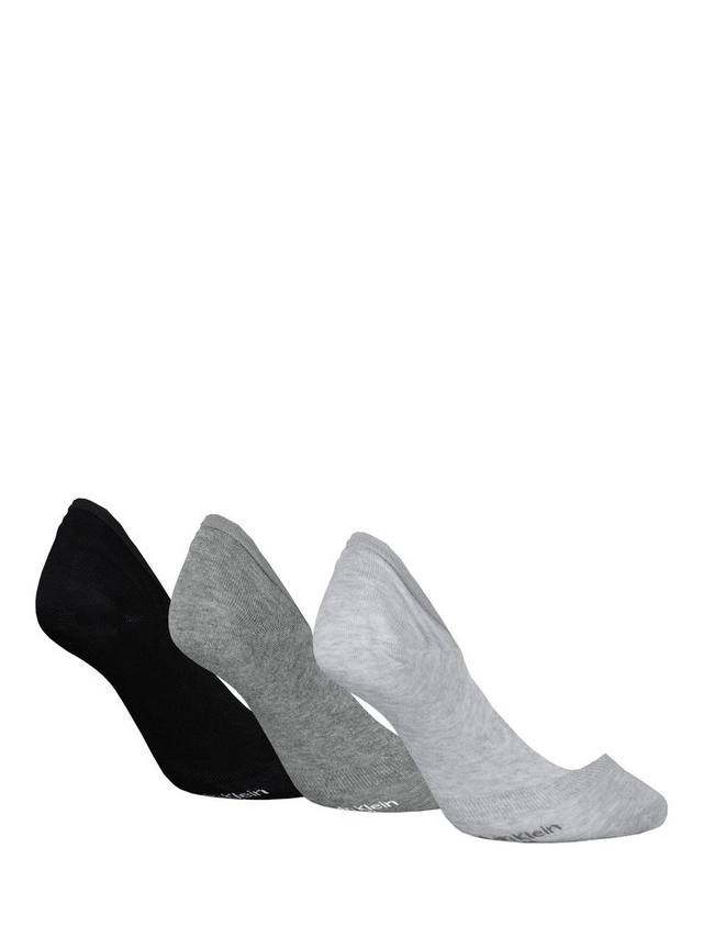 Невидимые носки-подкладки Calvin Klein, Pack of 3, Grey Marl — фото 2